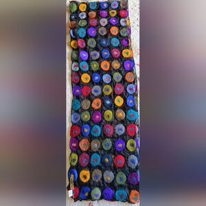 Windhorse Multicolor Wool and Silk Scarf Made In Nepal